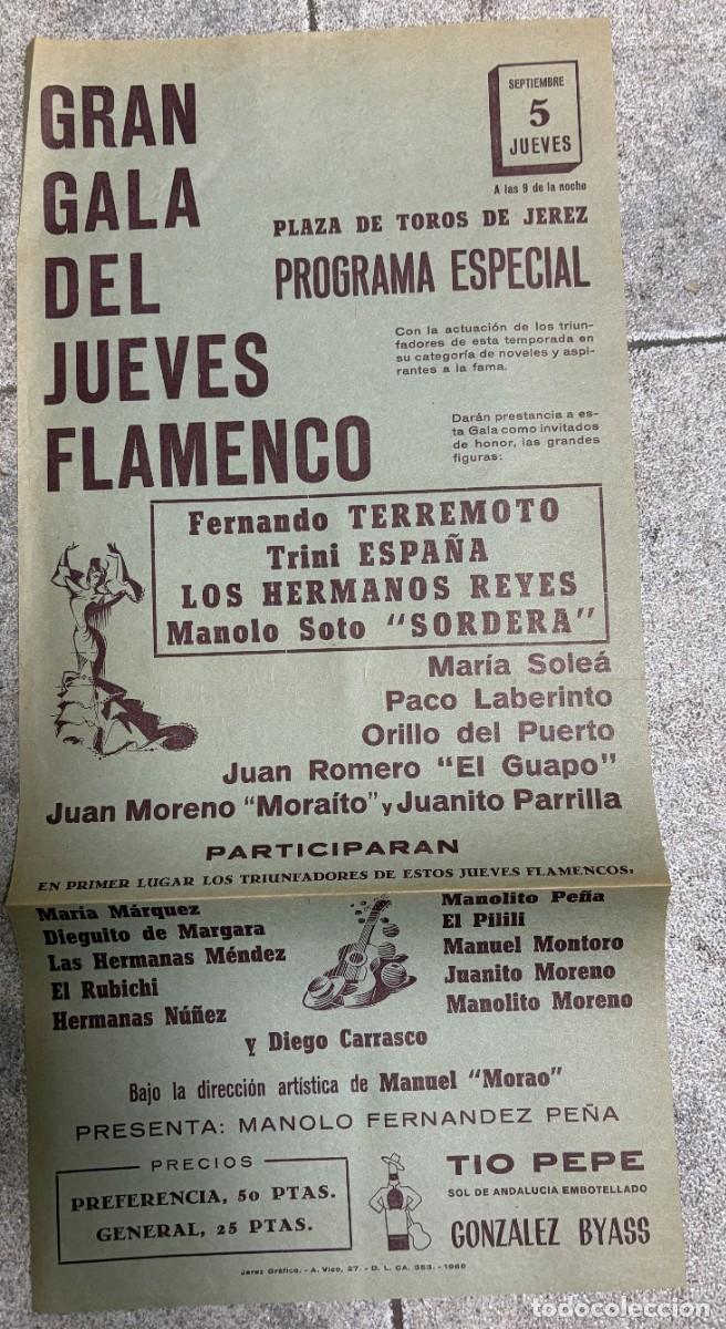 Carteles feria: CARTEL GRAN GALA DEL JUEVES FLAMENCO JEREZ &ndash; TERREMOTO, SORDERA, MORA&Iacute;TO