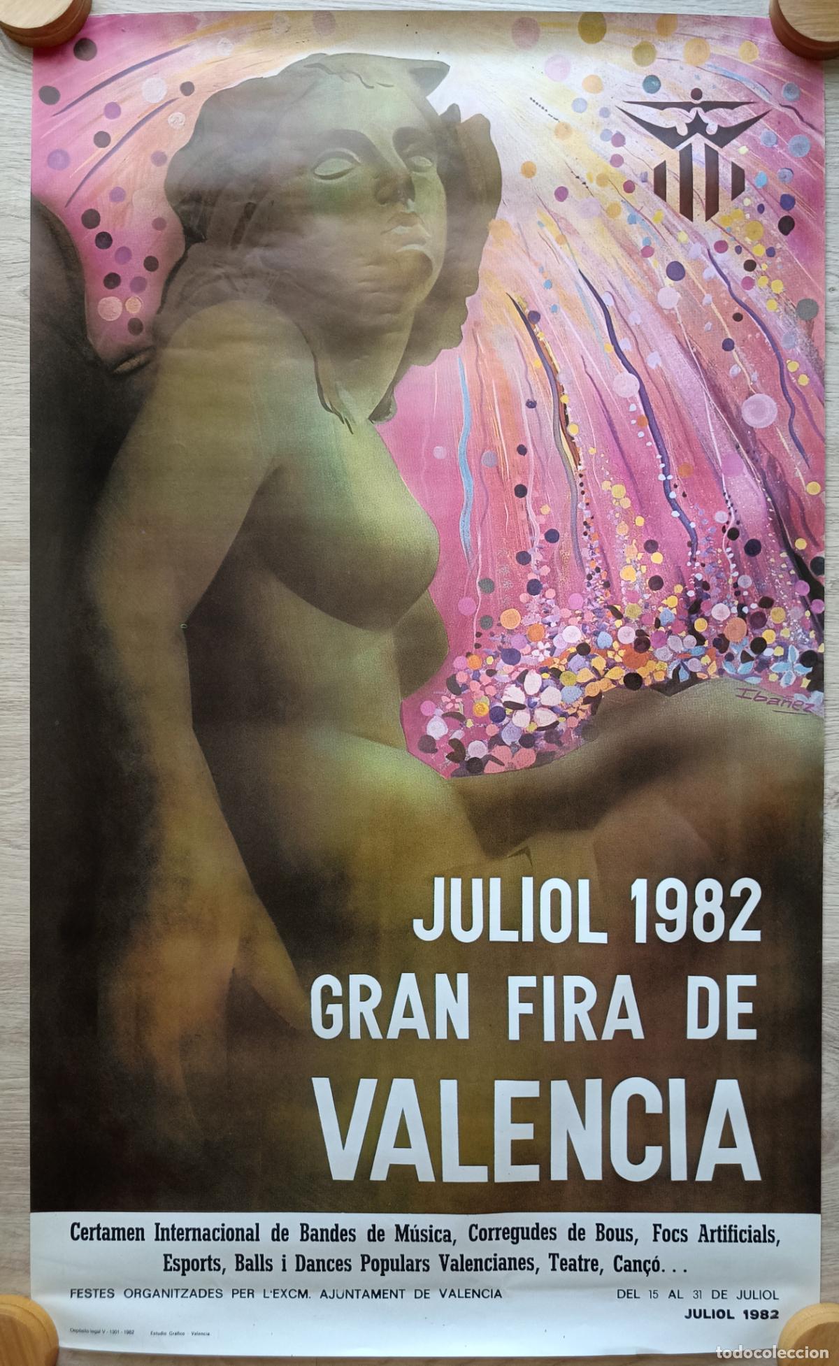 Carteles feria: CARTEL FERIA DE VALENCIA LLOPIS FIRA 1982 IBA&Ntilde;EZ CFE46