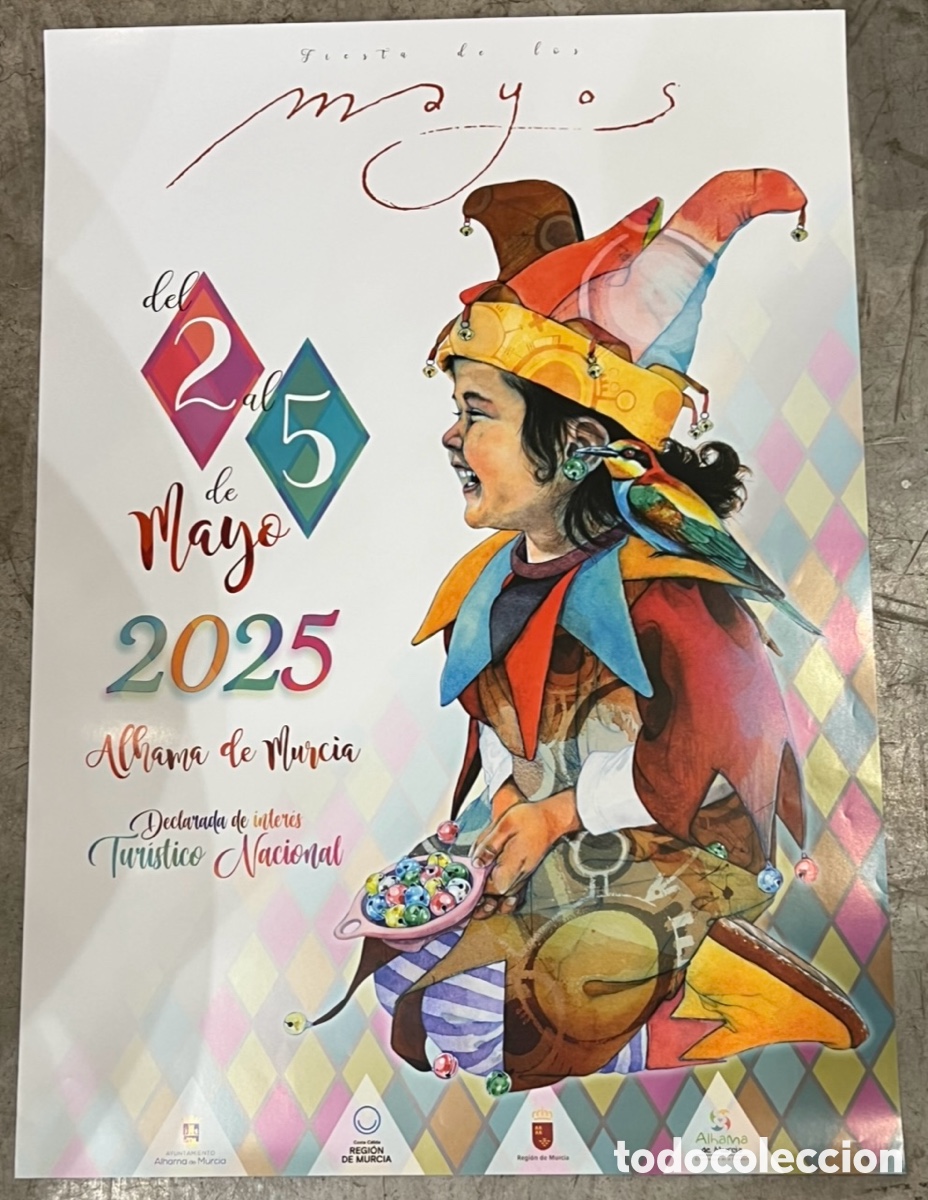 Carteles feria: Cartel. Fiesta de Los Mayos. Alhama de Murcia. 2025.