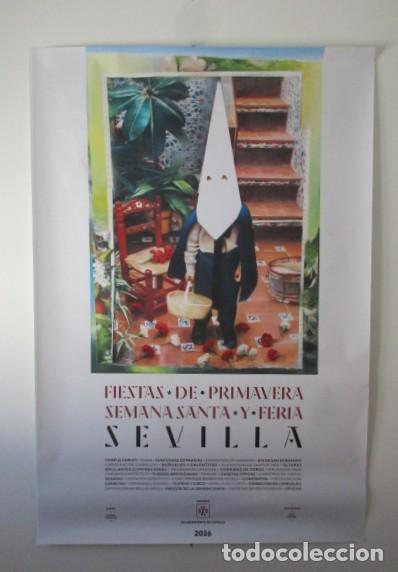 Carteles feria: XXL - CARTEL 172 x 118 CM - SEVILLA CARTEL OFICIAL FIESTAS DE PRIMAVERA A&Ntilde;O 2026 - DANIEL FRANCA