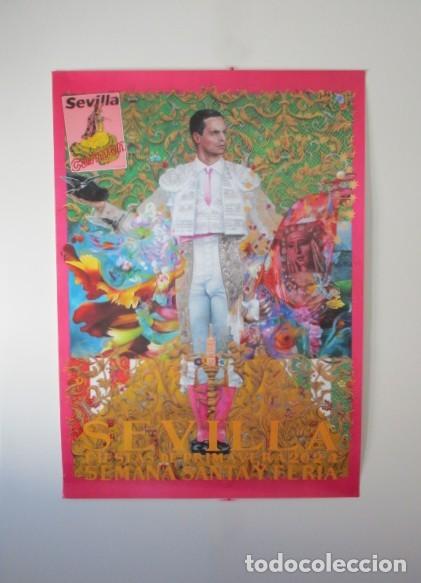 Carteles feria: XL CARTEL 138 x 100 CM - SEVILLA CARTEL OFICIAL FIESTAS DE PRIMAVERA A&Ntilde;O 2024 - ANTOINE CAS