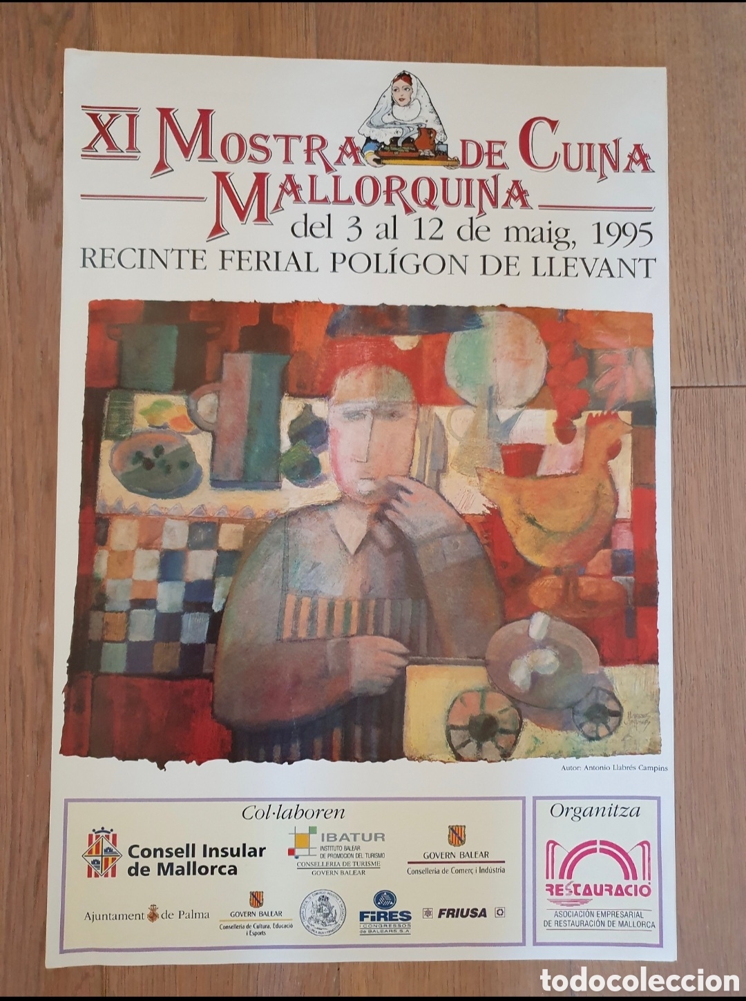 Carteles feria: Cartel Original XI Mostra de Cuina Mallorquina (1995)