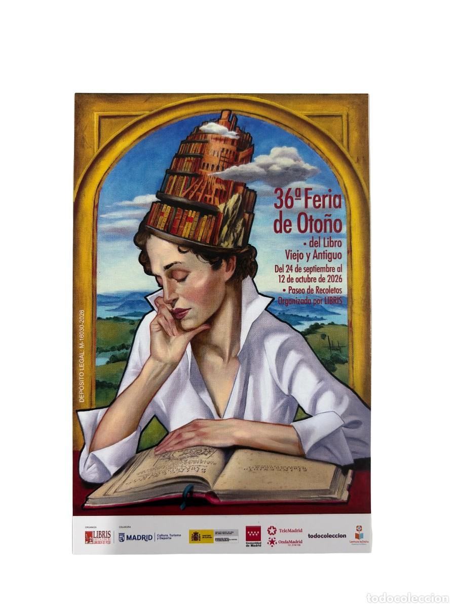 Affiches Foire: Cartel grande Feria de Oto&ntilde;o del Libro Viejo de Madrid 2026