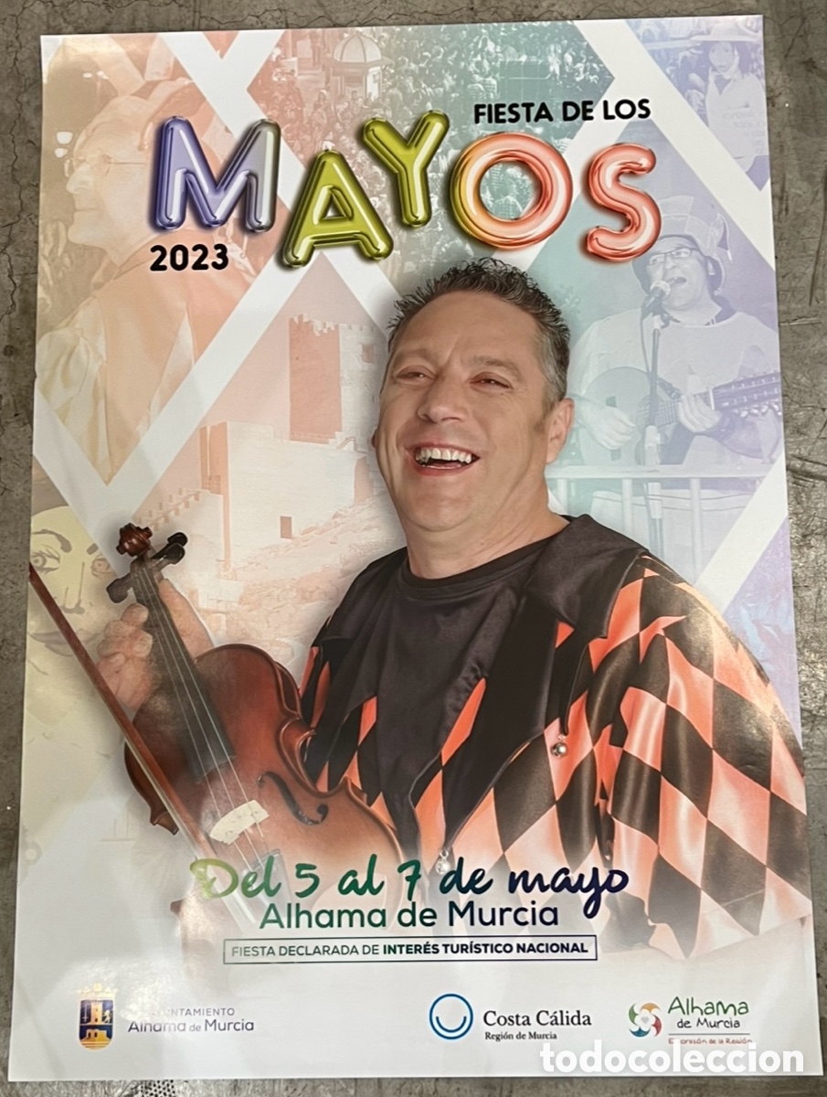 Carteles feria: Cartel. Fiesta de Los Mayos. Alhama de Murcia. 2023.