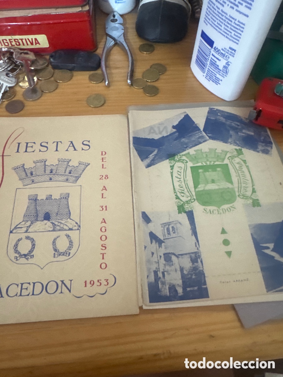 Carteles feria: Yo te programas de ferias y fiestas Saced&oacute;n, 1952&rdquo; 53&rdquo; 55&rdquo; 56&rdquo; 57&rdquo; 59&rdquo; 60