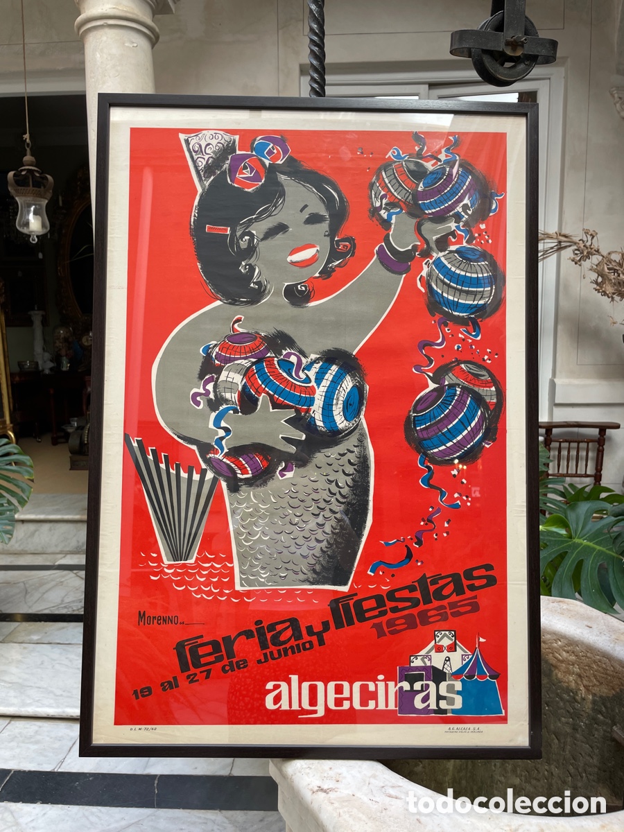 Carteles feria: Cartel Feria Algeciras 1965