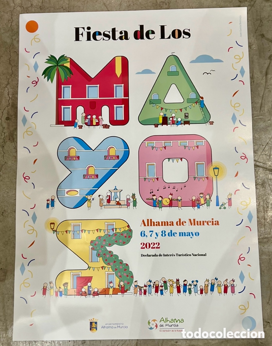 Carteles feria: Cartel. Fiesta de Los Mayos. Alhama de Murcia. 2022.