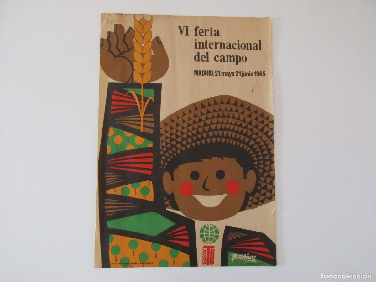 Affiches Foire: VI FERIA INTERNACIONAL DEL CAMPO - A&Ntilde;O 1965 - CARTEL GRAN FORMATO - LITOGRAF&Iacute;A