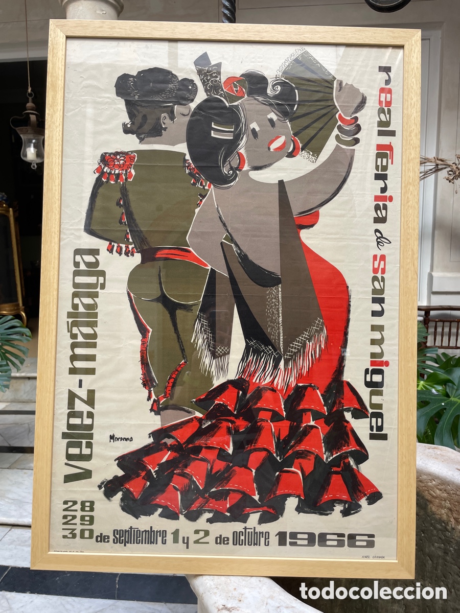 Carteles feria: Cartel Feria V&eacute;lez M&aacute;laga 1966