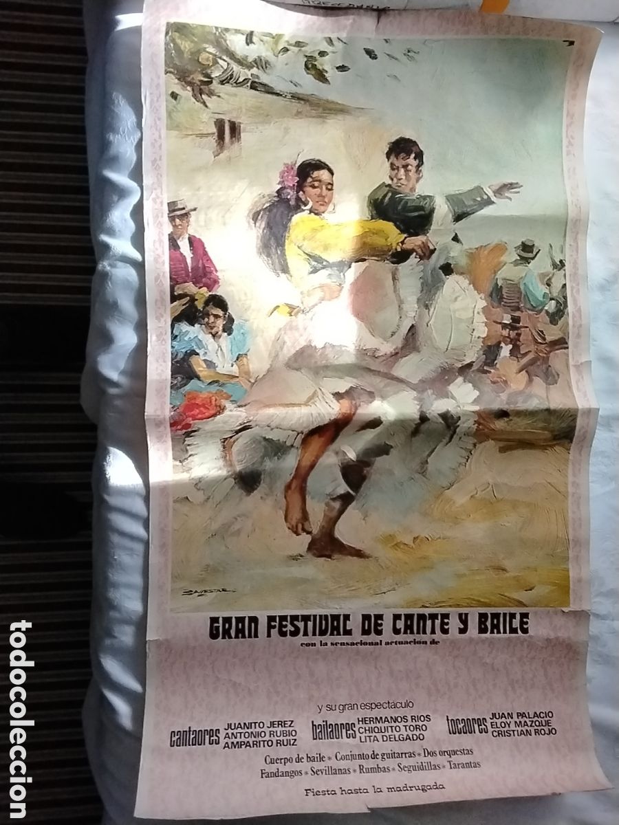 Affissi Fiera: CARTEL GRAN FESTIVAL DE CANTE Y BAILE BARCELONA