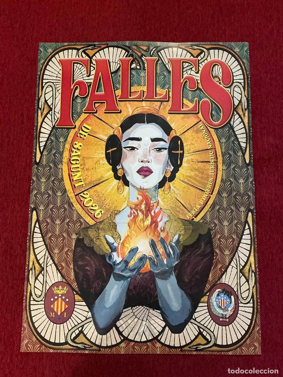 Fair Posters: Precioso Cartel Oficial Fallas de Pto Sagunto 2026 Poster Falles