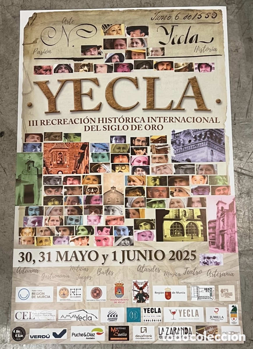 Carteles feria: Cartel. III Recreaci&oacute;n Hist&oacute;rica Internacional del Siglo de Oro. Yecla. Murcia. 2025.