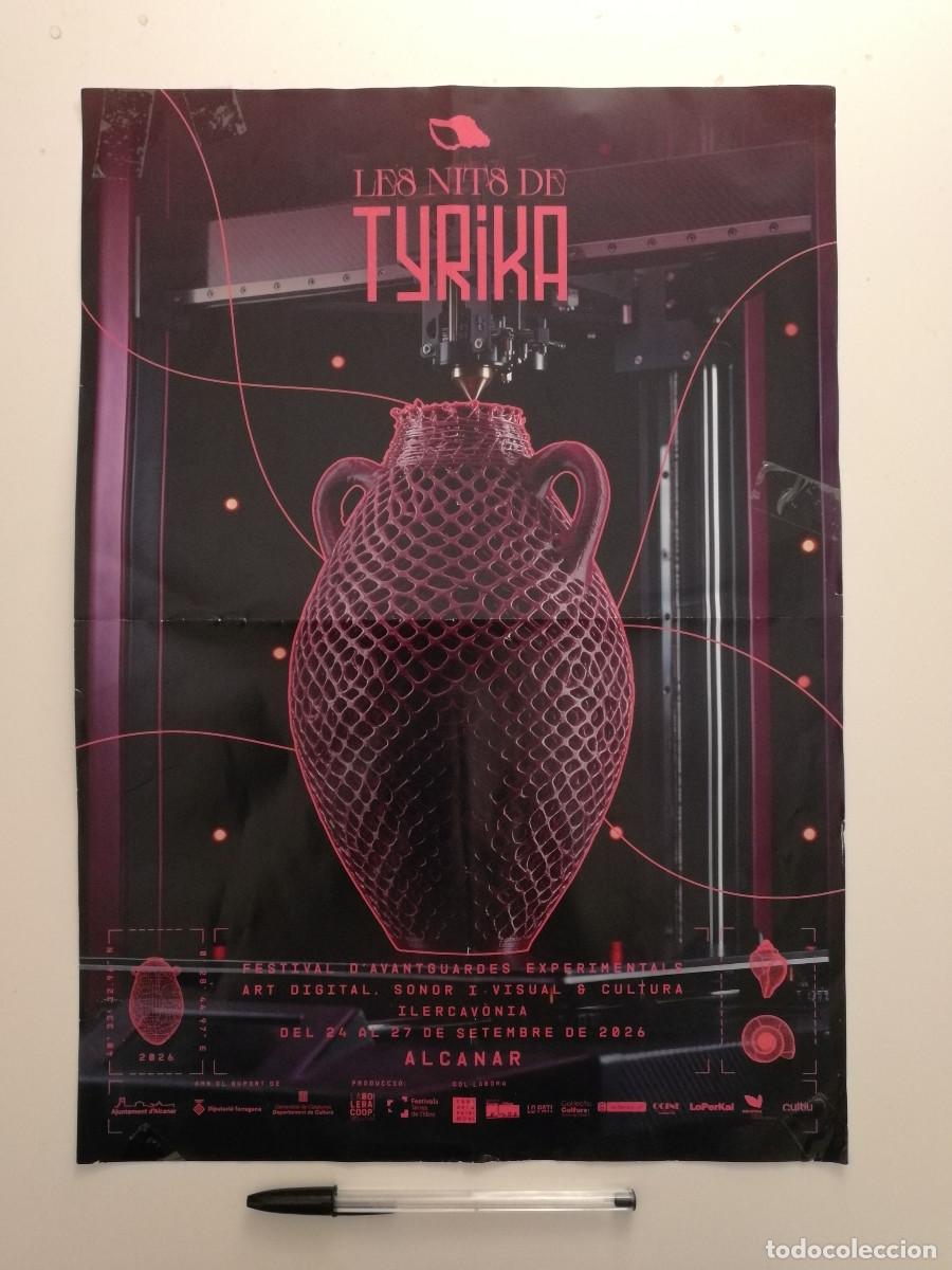 Carteles feria: CARTEL ORIGINAL -A3- Les Nits de Tyrika - ARTE - Festival de Vanguardia Experimental- Digital