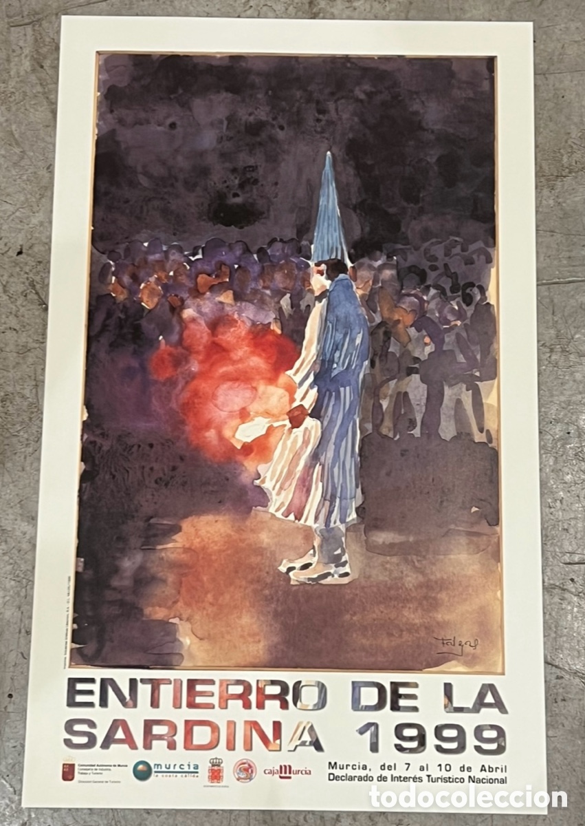 Carteles feria: Cartel. Entierro de la Sardina. Murcia. Falgas. 1999.