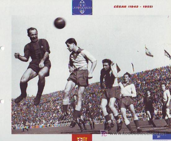 Coleccionismo deportivo: BAR&Ccedil;A : l&aacute;mina de C&Eacute;SAR - Foto 1