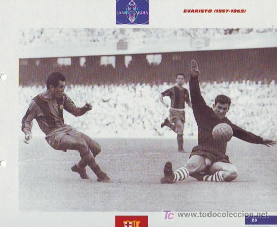 Coleccionismo deportivo: BAR&Ccedil;A : l&aacute;mina de EVARISTO - Foto 1