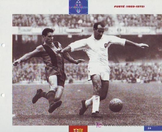 Coleccionismo deportivo: BAR&Ccedil;A : l&aacute;mina de FUST&Eacute; - Foto 1