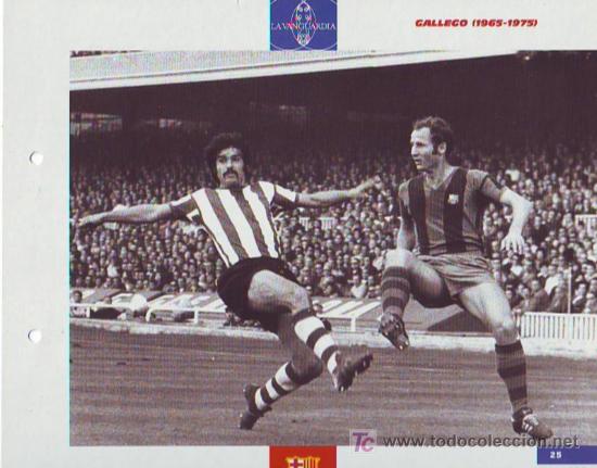 Coleccionismo deportivo: BAR&Ccedil;A : l&aacute;mina de GALLEGO - Foto 1