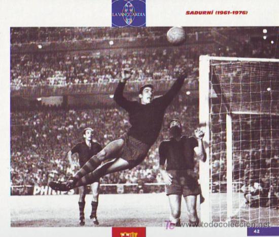 Coleccionismo deportivo: BAR&Ccedil;A : l&aacute;mina de SADURN&Iacute; - Foto 1