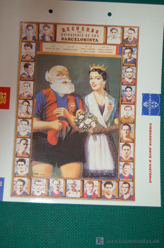Coleccionismo deportivo: BAR&Ccedil;A : L&aacute;mina de L&acute;AVI - Foto 1
