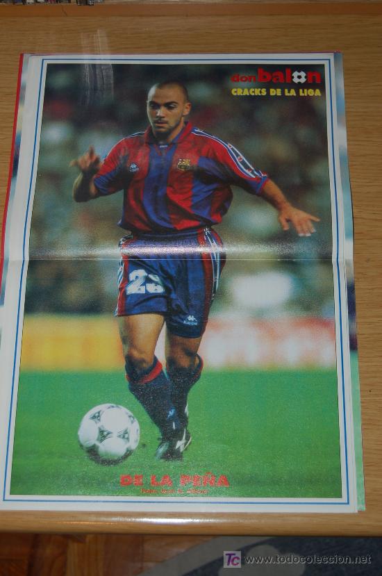 Coleccionismo deportivo: BAR&Ccedil;A : p&oacute;ster de IVAN DE LA PE&Ntilde;A - Foto 1