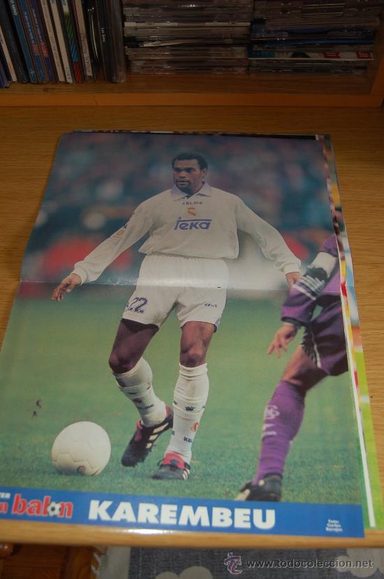 Coleccionismo deportivo: REAL MADRID : p&oacute;ster de KEREMBEU - Foto 1