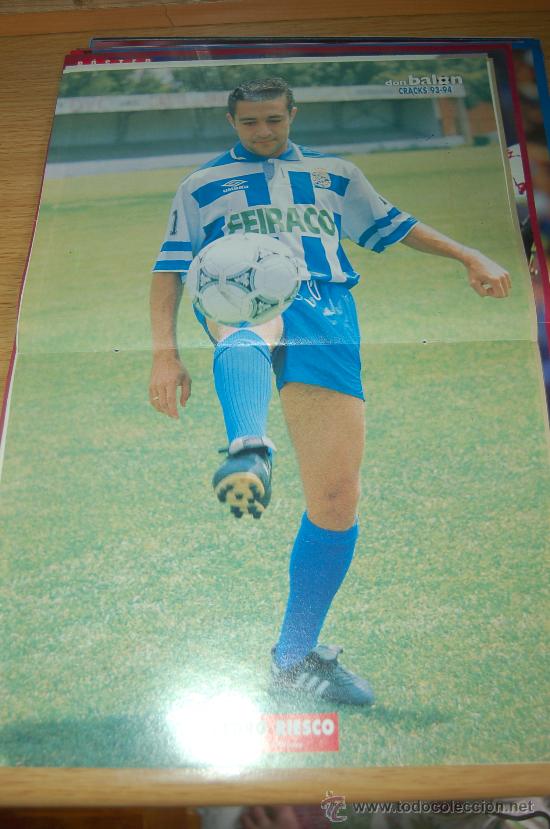 Collectionnisme sportif: DEPORTIVO DE LA CORU&Ntilde;A : p&oacute;ster de PEDRO RIESCO. Temporada 93-94