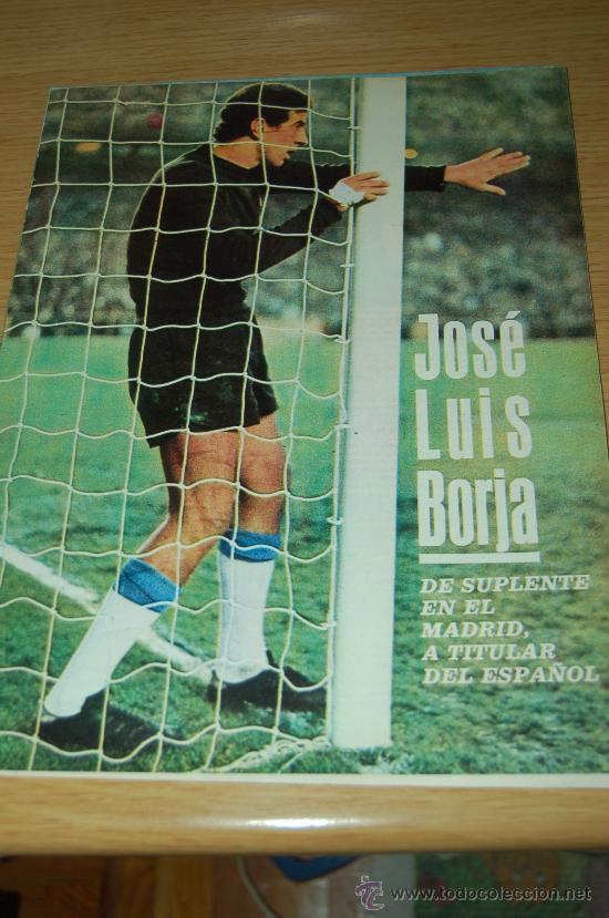 Coleccionismo deportivo: RCD. ESPA&Ntilde;OL : P&oacute;ster de JOS&Eacute; LU&Iacute;S BORJA - Foto 1