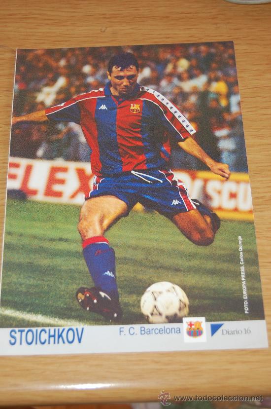 Coleccionismo deportivo: BAR&Ccedil;A : L&aacute;mina de STOICHKOV. 1993 - Foto 1