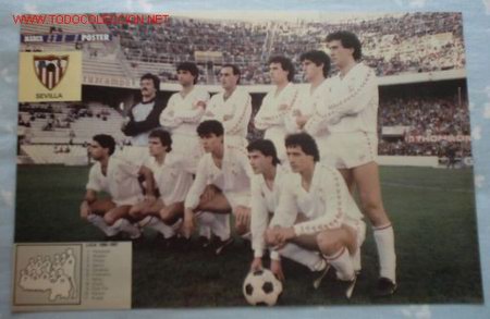 Coleccionismo deportivo: P&oacute;ster del Sevilla. - Foto 1