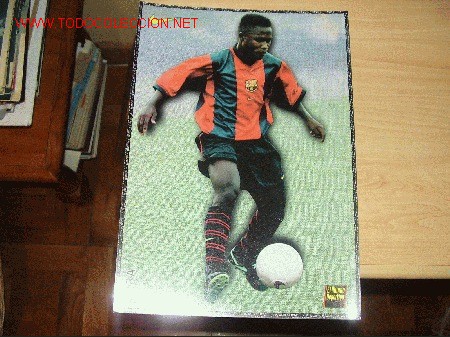 Coleccionismo deportivo: BAR&Ccedil;A: L&Aacute;MINA DE BABANGIDA. 1998 - Foto 1