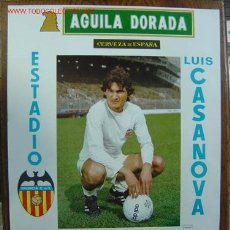 Coleccionismo deportivo: CARTEL DE FUTBOL - LIGA 1ª DIVISION Y COPA DEL REY - VALENCIA C.F.-RACING SANTANDER - AÑO 1978