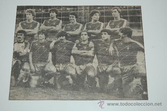 Colecionismo desportivo: SELECCI&Oacute;N DE F&Uacute;TBOL DE PORTUGAL : Recorte de mediados de los a&ntilde;os 80