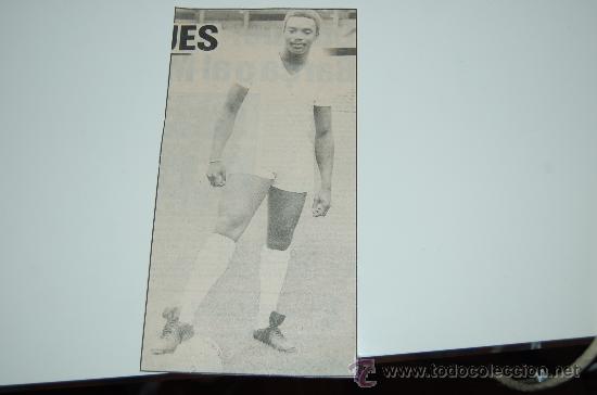 Sammelleidenschaft Sport: REAL MADRID : Recorte de LAURIE CUNNINGHAM. Hacia 1979