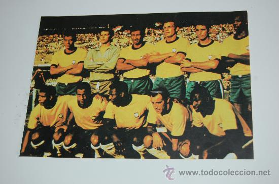 Coleccionismo deportivo: BRASIL : Recorte del equipo de 1970 - Foto 1