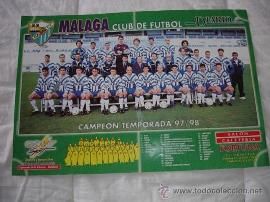 Coleccionismo deportivo: POSTER MALAGA 97-98 - Foto 1