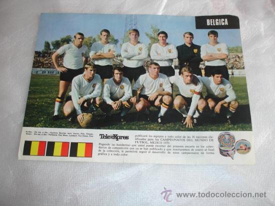 Coleccionismo deportivo: POSTER BELGICA BELGIUM BELGIQUE 1970