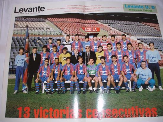 Coleccionismo deportivo: POSTER LEVANTE 94-95 - Foto 1