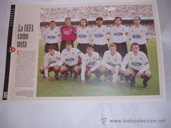 Coleccionismo deportivo: POSTER VALENCIA 96 - 97 - Foto 1