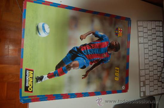 Coleccionismo deportivo: BAR&Ccedil;A: L&aacute;mina de SAMUEL ETO&acute;O - Foto 1