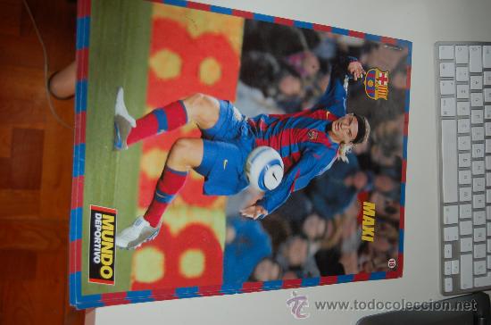 Coleccionismo deportivo: BAR&Ccedil;A: L&aacute;mina de MAXI L&Oacute;PEZ - Foto 1