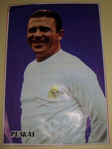 Collezionismo sportivo: ANTIGUA FOTOGRAFIA - FICHA DE FERENC PUSKAS BIRO EN EL REAL MADRID - POR DETRAS SE CUENTA SU HISTORI
