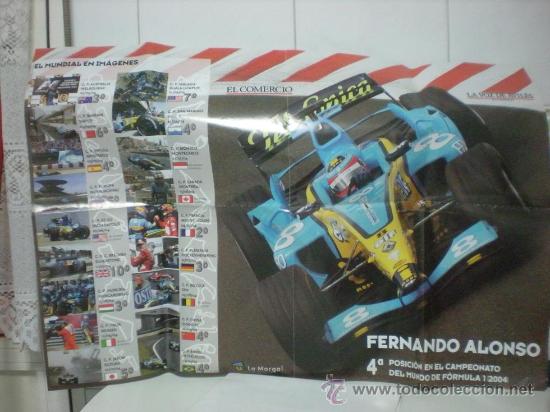 Collectionnisme sportif: POSTER DE FERNANDO ALONSO 2004