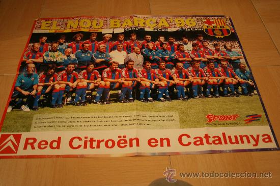 Coleccionismo deportivo: POSTER SPORT EL NUEVO BARCELONA 1996