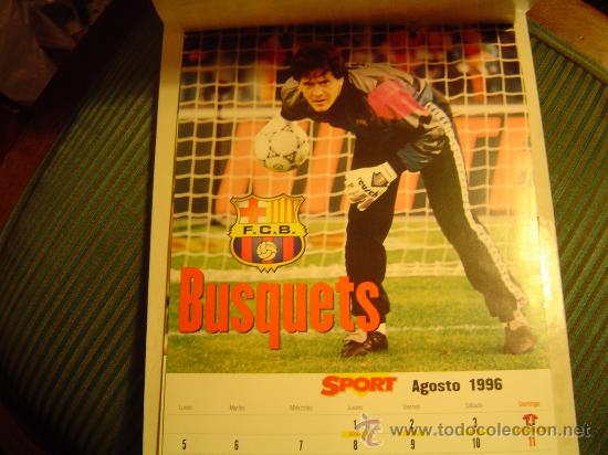 Coleccionismo deportivo: Calendario Bar&ccedil;a 96 - Foto 8