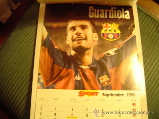 Coleccionismo deportivo: Calendario Bar&ccedil;a 96 - Foto 9