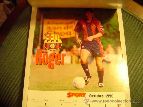 Coleccionismo deportivo: Calendario Bar&ccedil;a 96 - Foto 10
