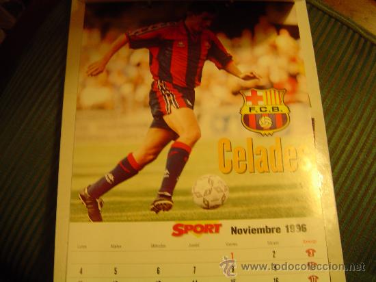 Coleccionismo deportivo: Calendario Bar&ccedil;a 96 - Foto 11