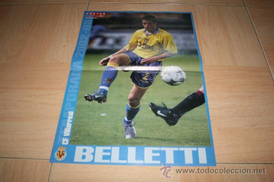 Sammelleidenschaft Sport: POSTER DON BAL&Oacute;N BELLETTI VILLARREAL TEMPORADA 02-03