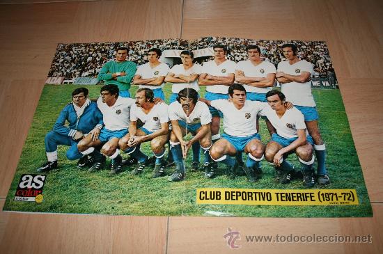 Coleccionismo deportivo: POSTER AS COLOR TENERIFE TEMPORADA 71-72